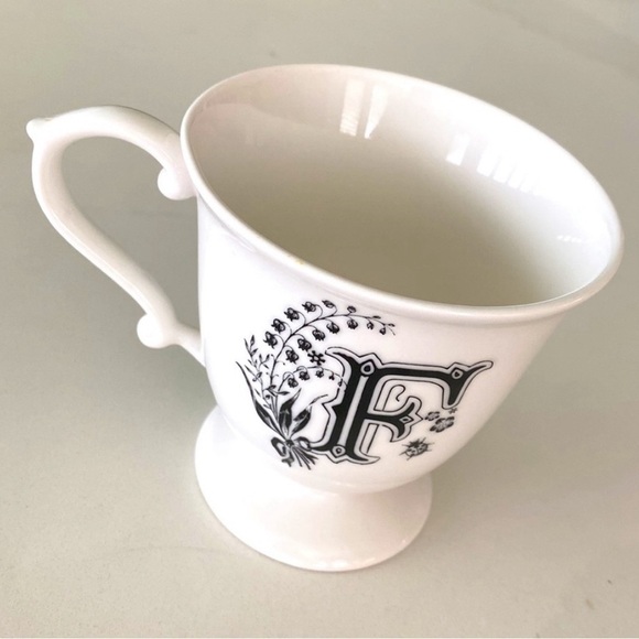 Anthropologie Missus Monogram Initial F Coffee Tea Mug Cup - Picture 6 of 6